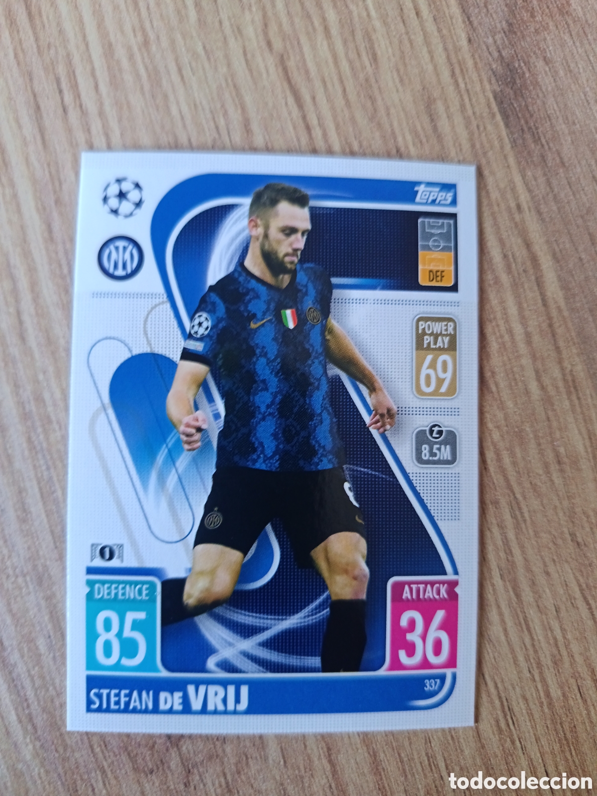 Cromos de f&uacute;tbol: 337 Vrij CHAMPIONS LEAGUE MATCH ATTAX TOPPS 2021-2022 21-22