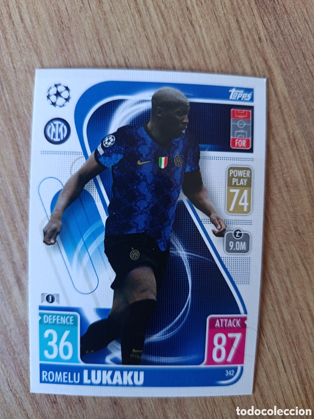 Cromos de f&uacute;tbol: 342 Lukaku CHAMPIONS LEAGUE MATCH ATTAX TOPPS 2021-2022 21-22