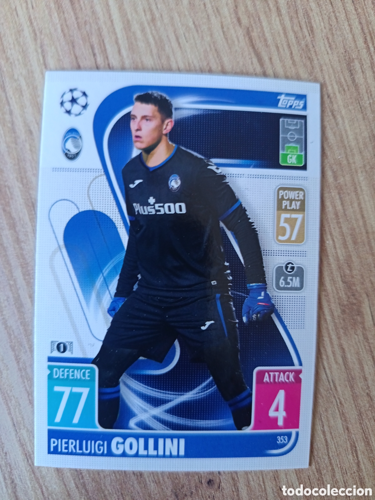 Cromos de f&uacute;tbol: 353 Gollini CHAMPIONS LEAGUE MATCH ATTAX TOPPS 2021-2022 21-22
