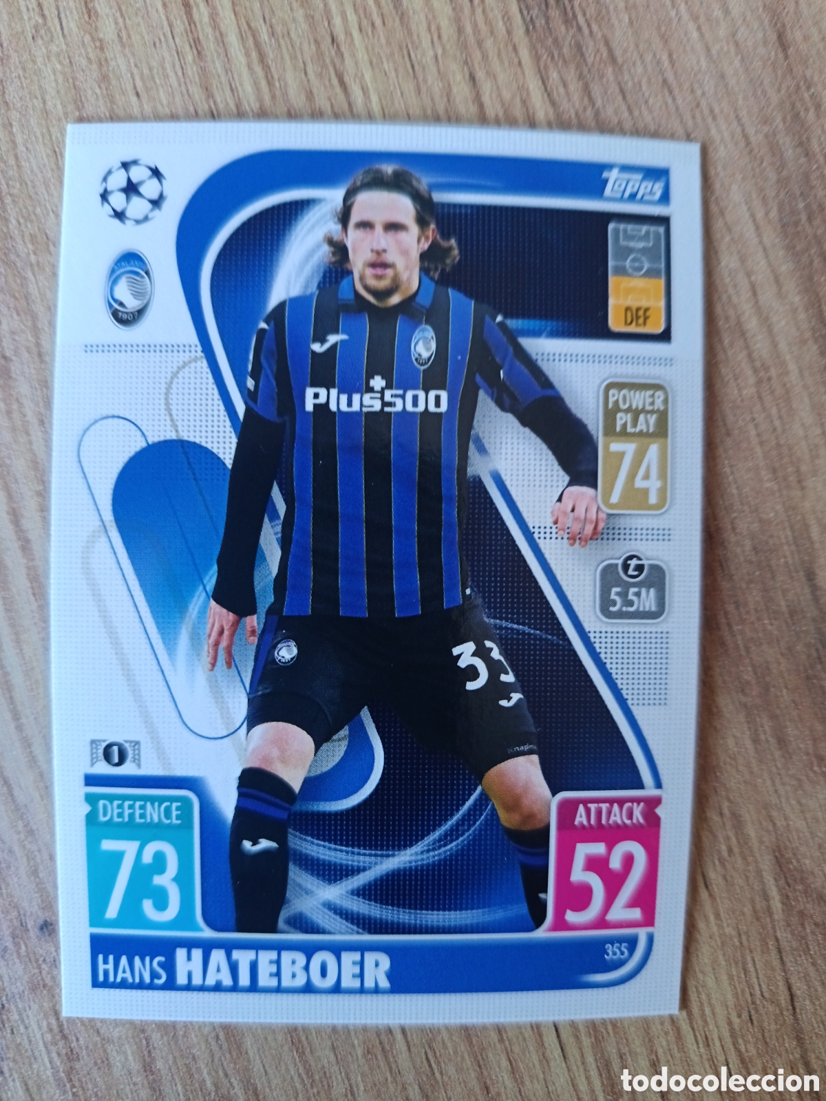Cromos de f&uacute;tbol: 355 Hateboer CHAMPIONS LEAGUE MATCH ATTAX TOPPS 2021-2022 21-22