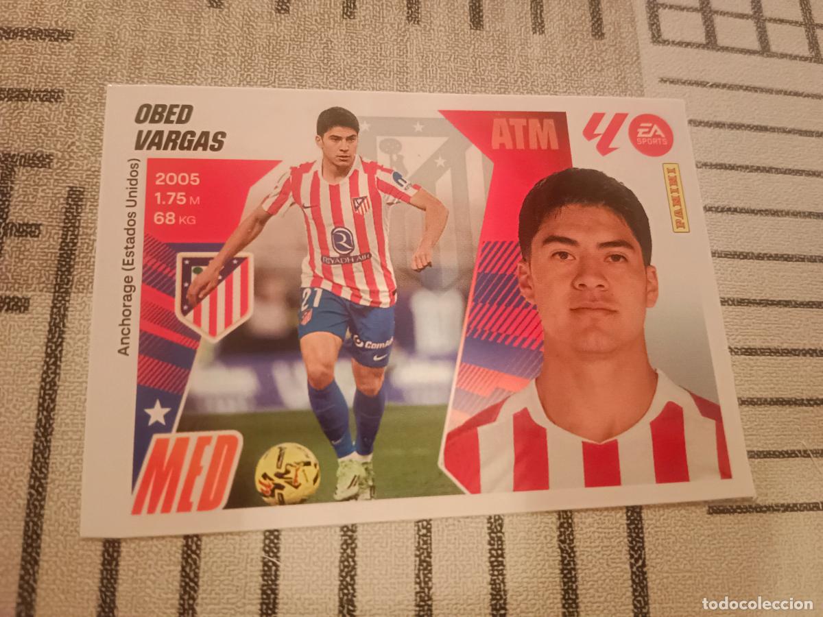 Figurine di Calcio: 2025 2026 25 26 FICHAJE - MERCADO DE INVIERNO - N&ordm; 4 OBED VARGAS - ATLETICO DE MADRID - PANINI