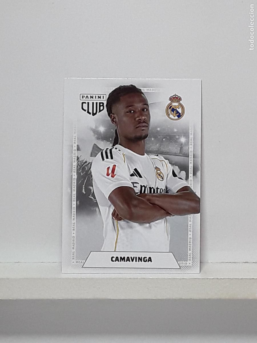 Cromos de f&uacute;tbol: CLUB REAL MADRID OFICIAL 2025 2026 25 26 ALBUM PANINI LIGA N 20 EDUARDO CAMAVINGA
