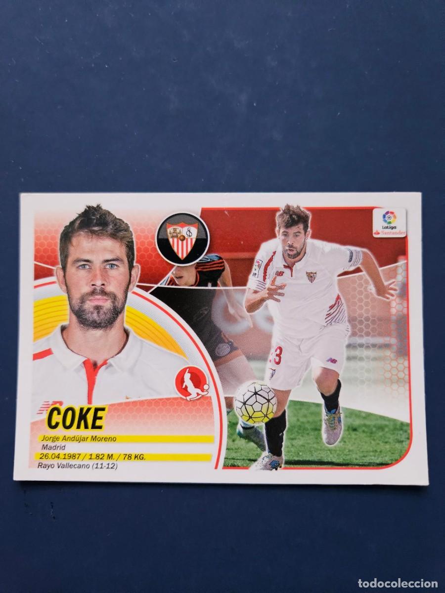 Cromos de f&uacute;tbol: N&ordm; 4 COKE SEVILLA LOGO NUEVO LIGA ESTE 16 17 2016 2017 SIN PEGAR NUNCA PEGADO
