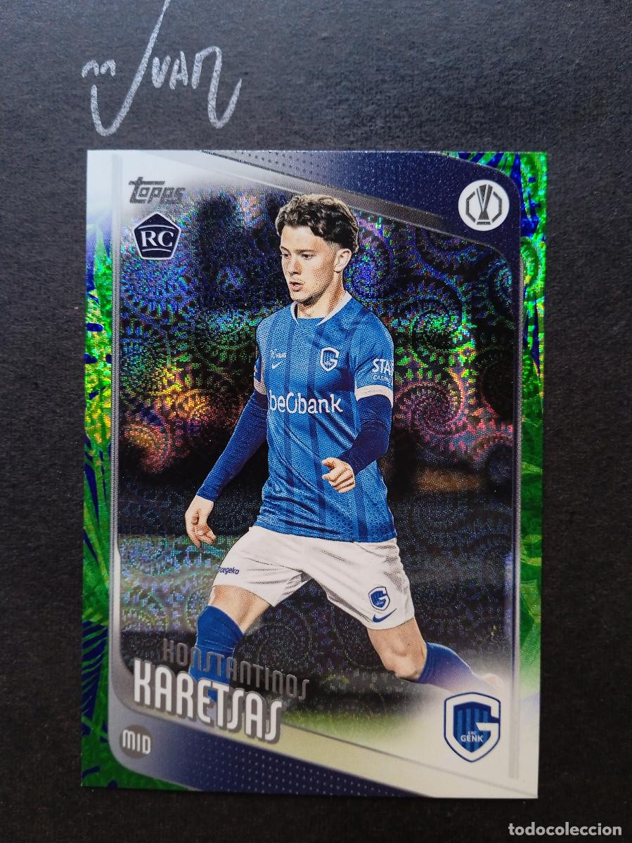 Cromos de f&uacute;tbol: N&ordm; 150 ROOKIE KONSTANTINOS KARETSAS GENK ⚽ TOPPS &reg; UCC FLAGSHIP CARNAVAL EDITION 2025 2026 25 26