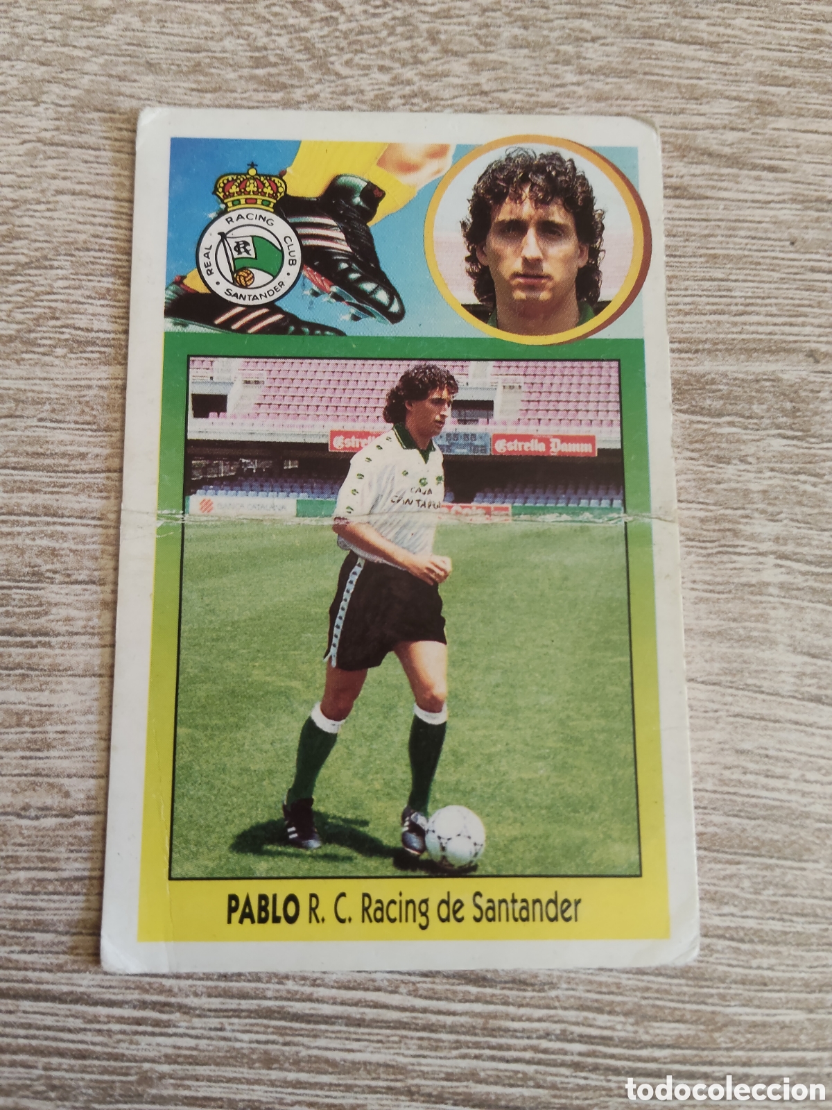 Football Stickers: Pablo coloca Racing de Santander liga 1993 1994 93 94 ediciones este