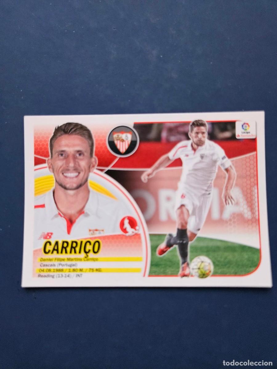Cromos de f&uacute;tbol: N&ordm; 7 CARRI&Ccedil;O SEVILLA LOGO NUEVO LIGA ESTE 16 17 2016 2017 SIN PEGAR NUNCA PEGADO