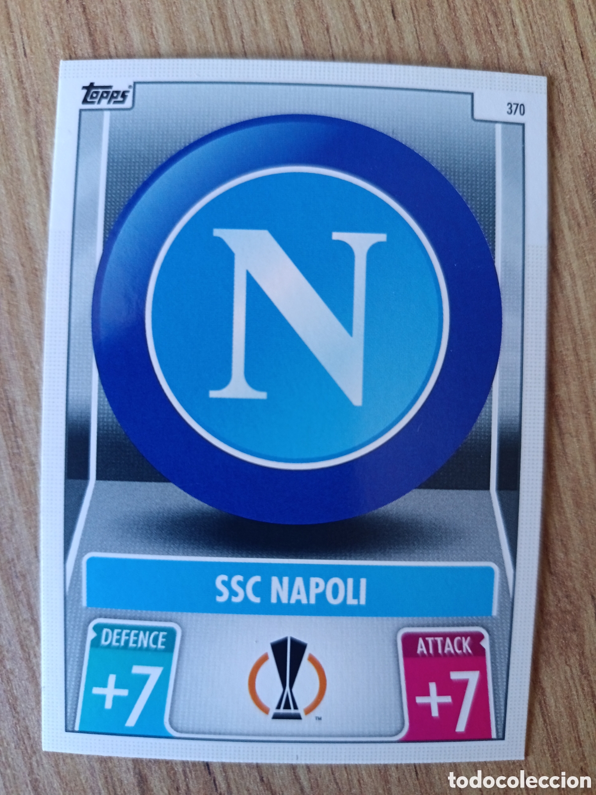 Cromos de f&uacute;tbol: 370 Escudo N&aacute;poles CHAMPIONS LEAGUE MATCH ATTAX TOPPS 2021-2022 21-22
