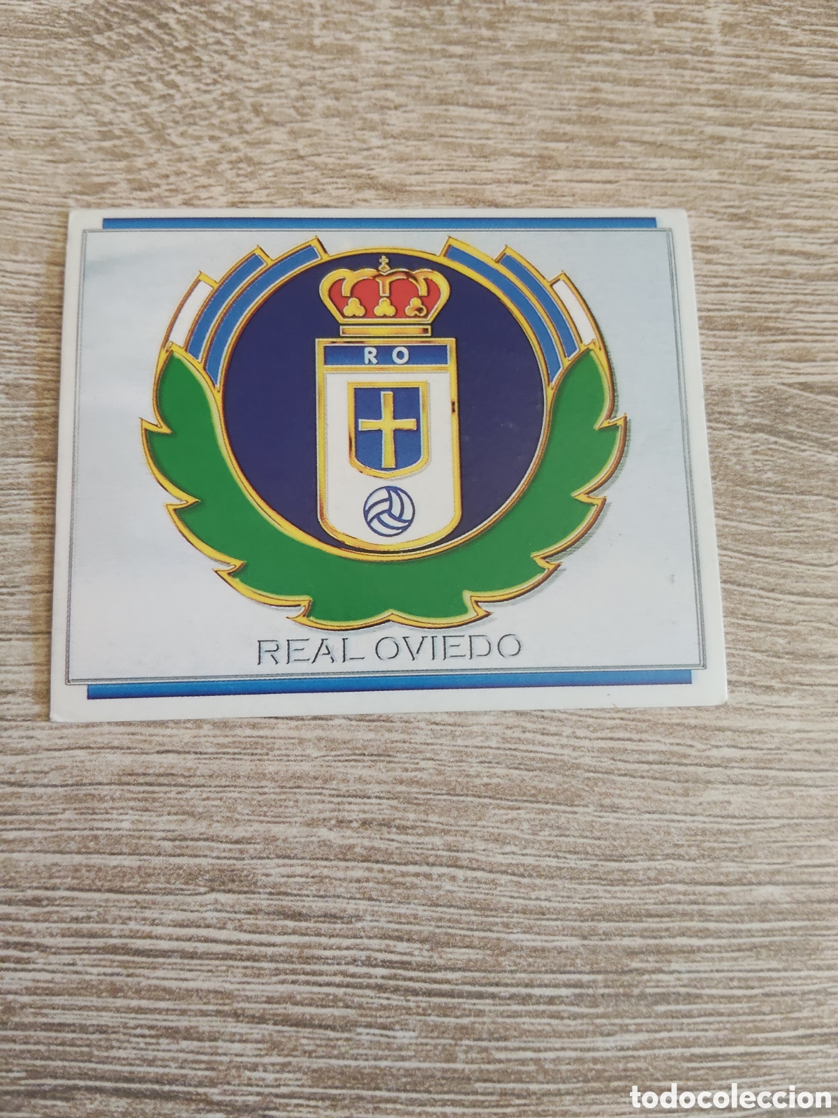 Cromos de f&uacute;tbol: Escudo Real Oviedo liga 1996 1997 96 97 ediciones este