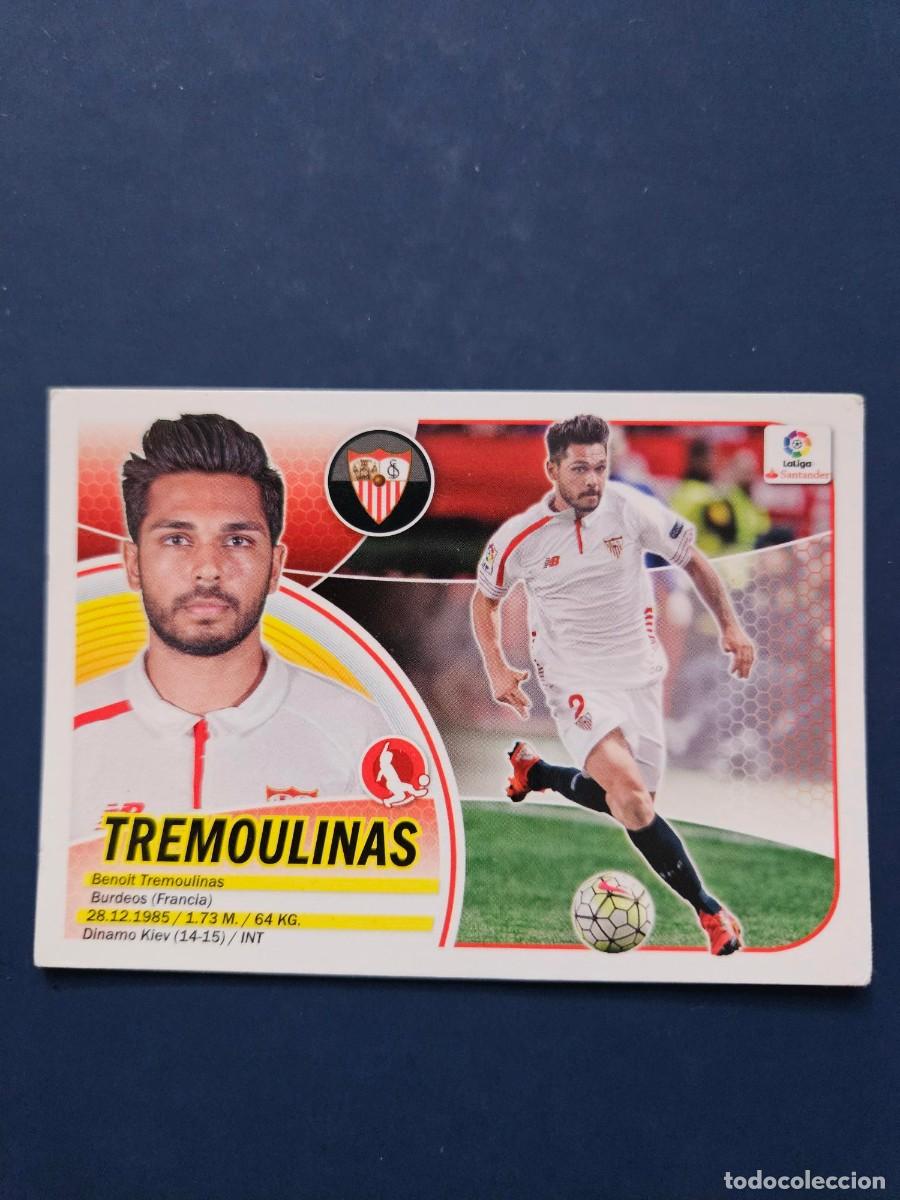 Cromos de f&uacute;tbol: N&ordm; 8A TREMOULINAS SEVILLA LOGO NUEVO LIGA ESTE 16 17 2016 2017 SIN PEGAR NUNCA PEGADO