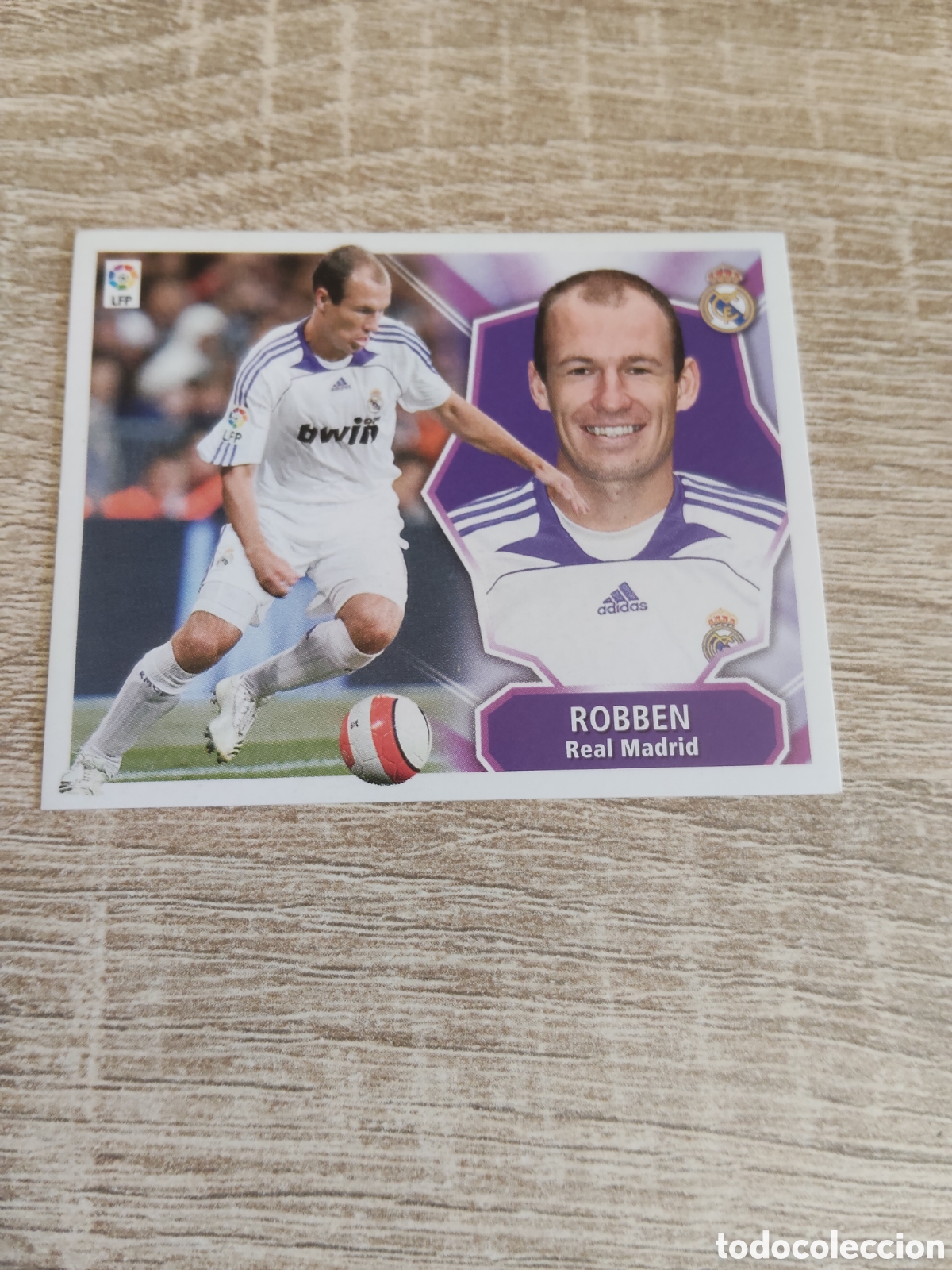 Cromos de f&uacute;tbol: Robben Real Madrid liga 2008 2009 08 09 ediciones este