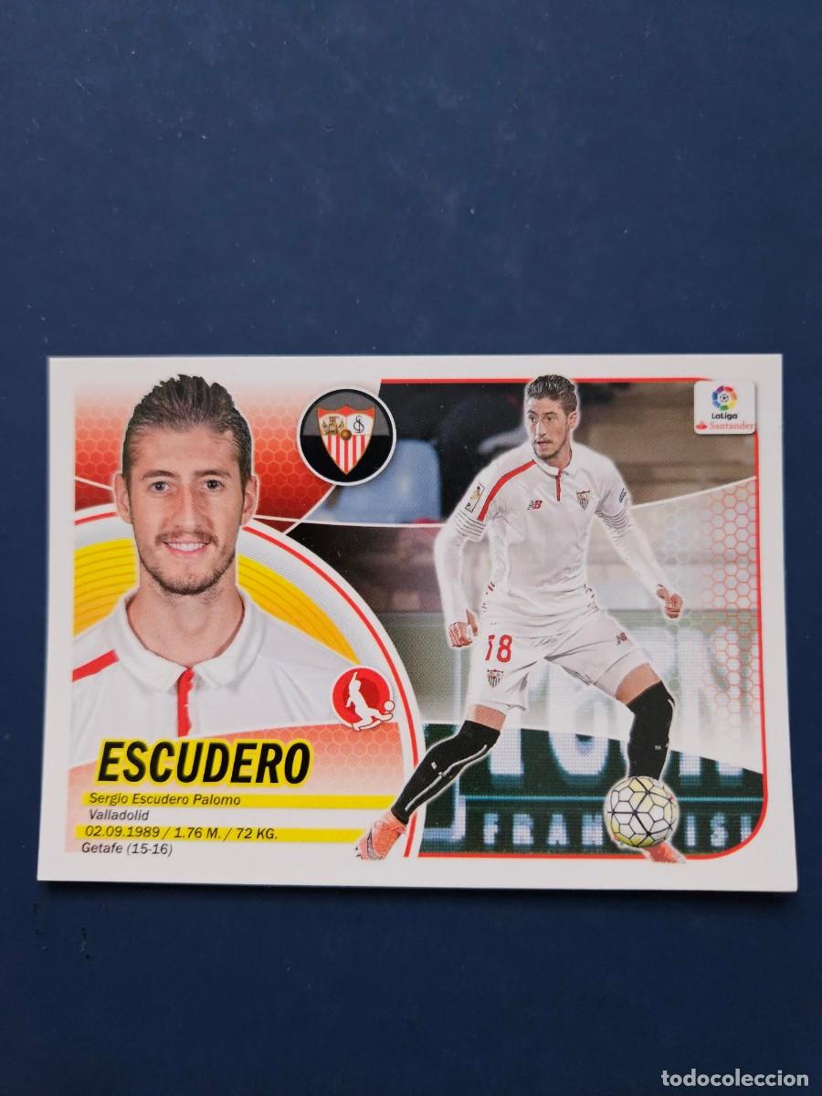 Cromos de f&uacute;tbol: N&ordm; 8B ESCUDERO SEVILLA LOGO NUEVO LIGA ESTE 16 17 2016 2017 SIN PEGAR NUNCA PEGADO