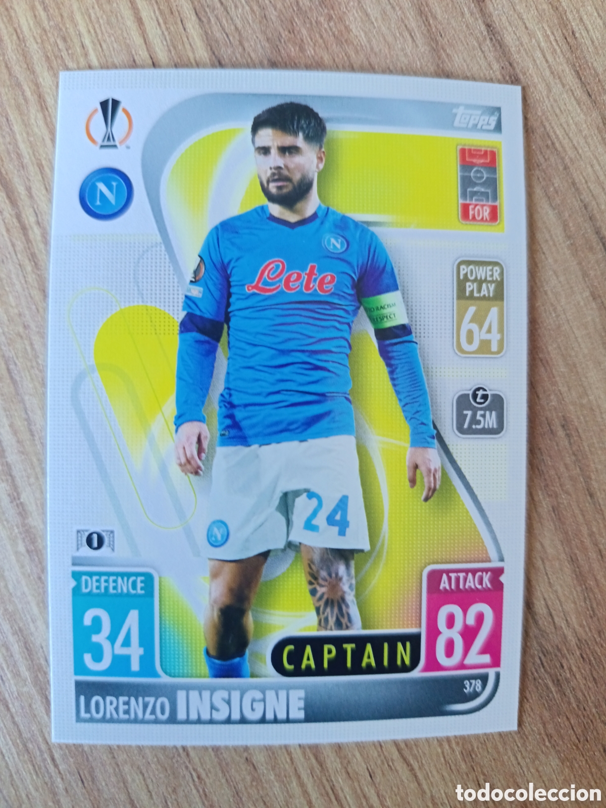 Cromos de f&uacute;tbol: 378 Insigne CHAMPIONS LEAGUE MATCH ATTAX TOPPS 2021-2022 21-22