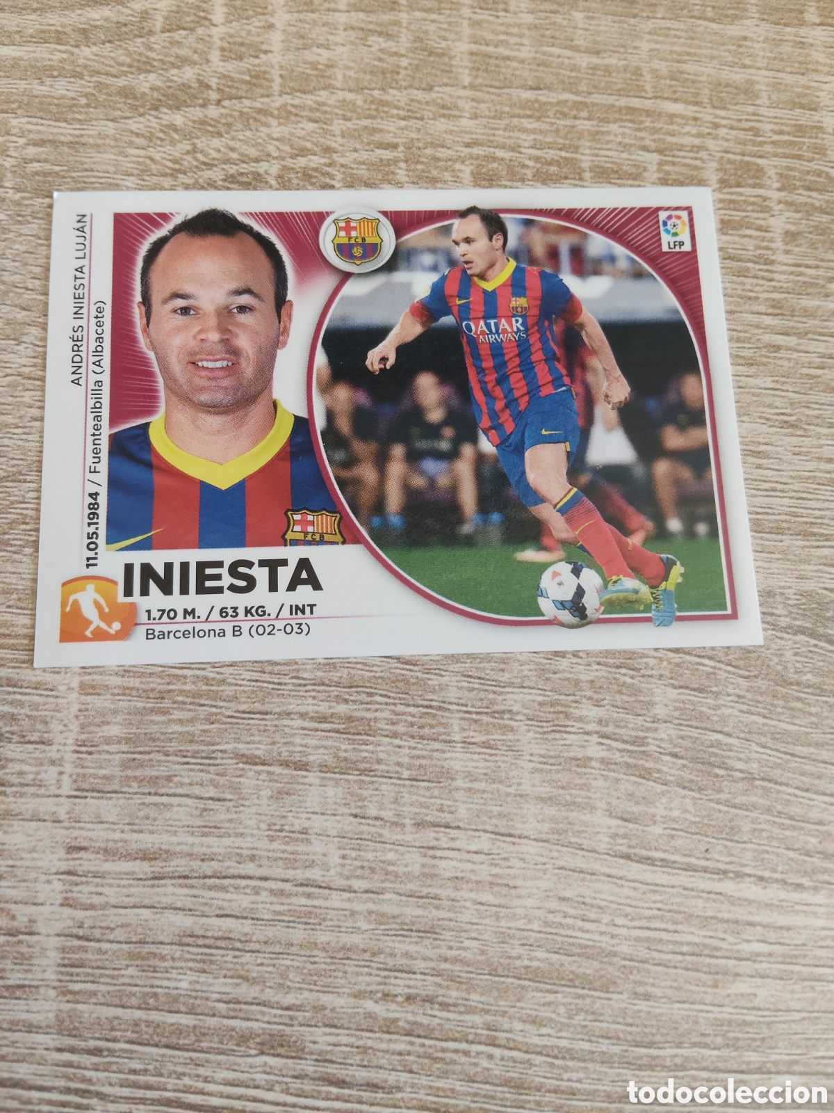 Figurine di Calcio: Iniesta Barcelona liga 2013 2014 13 14 ediciones este