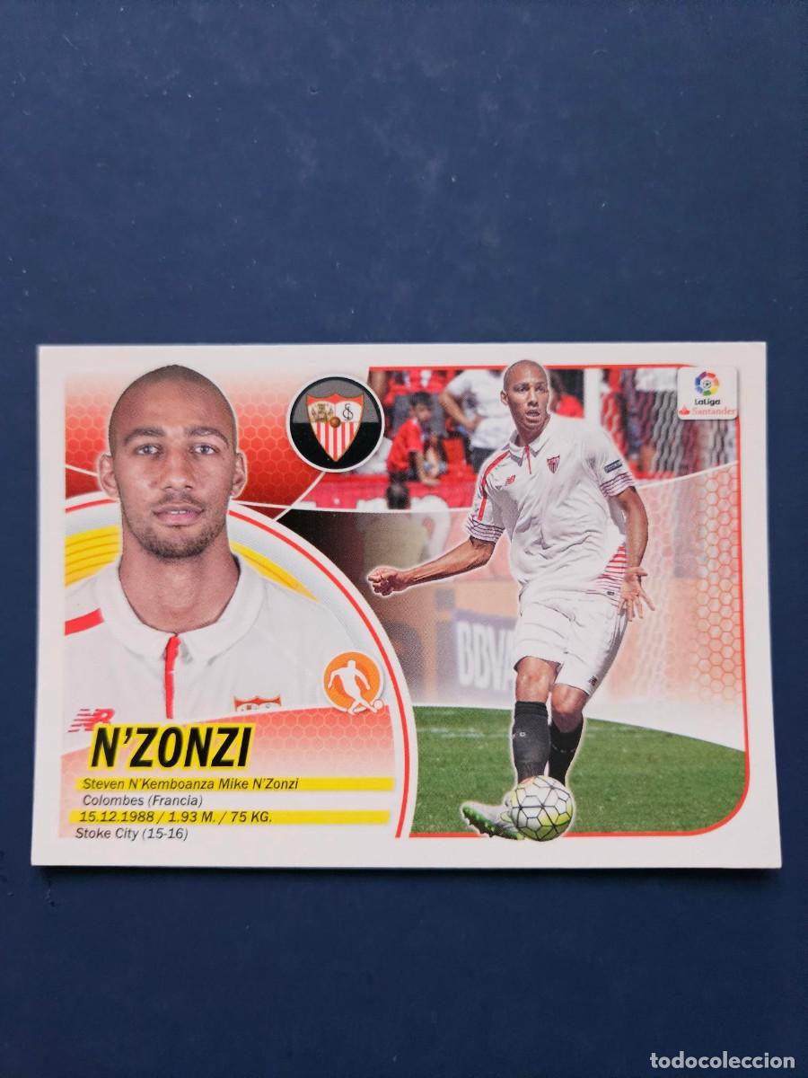 Cromos de f&uacute;tbol: N&ordm; 9 N&acute;ZONZI SEVILLA LOGO NUEVO LIGA ESTE 16 17 2016 2017 SIN PEGAR NUNCA PEGADO