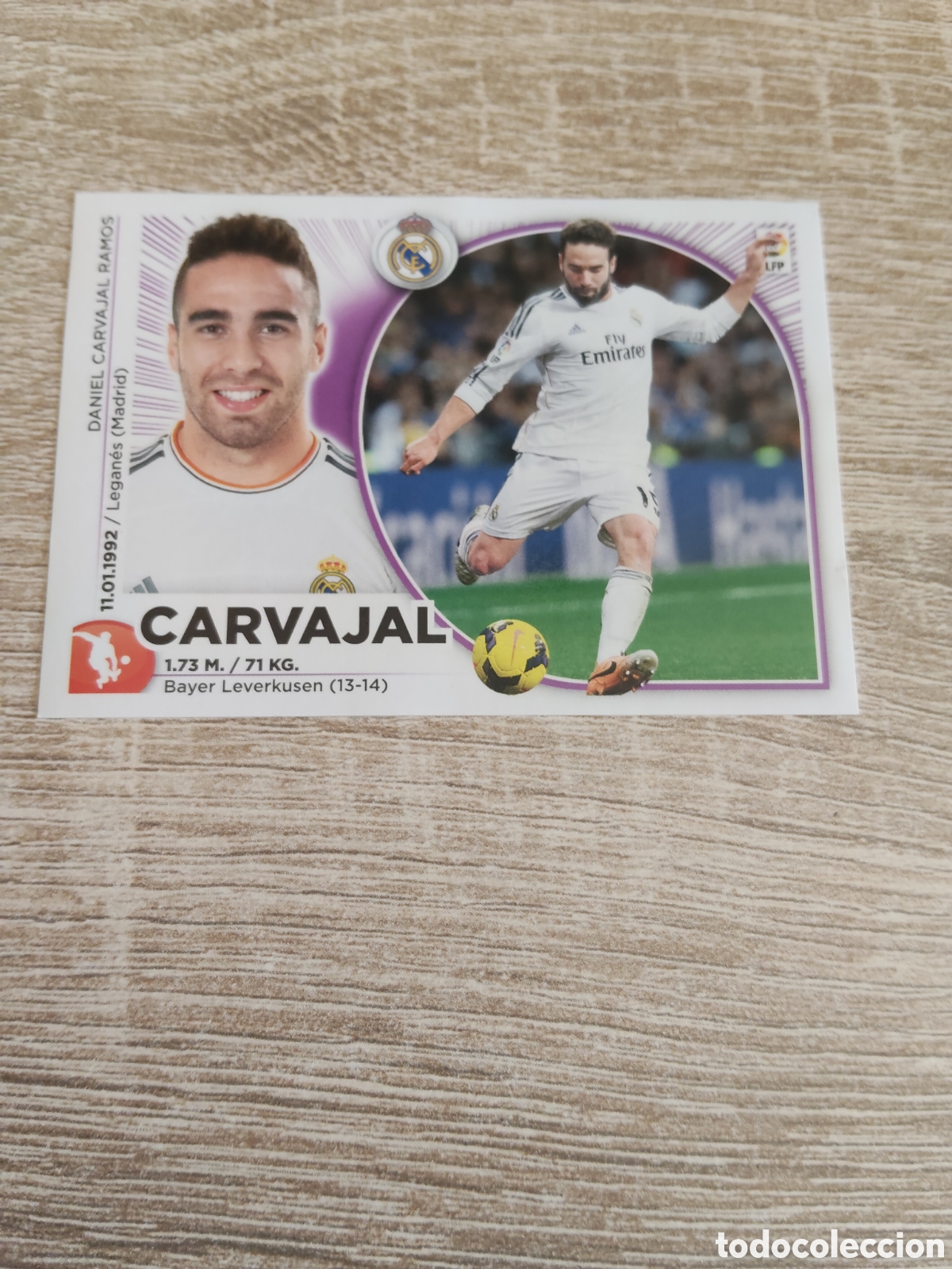 Cromos de f&uacute;tbol: Carvajal Real Madrid liga 2014 2015 14 15 ediciones este