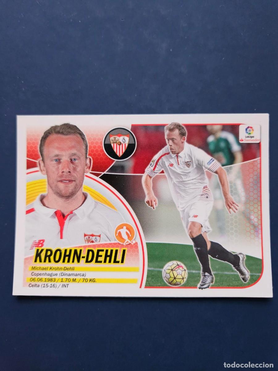 Cromos de f&uacute;tbol: N&ordm; 10 KROHN-DEHLI SEVILLA LOGO NUEVO LIGA ESTE 16 17 2016 2017 SIN PEGAR NUNCA PEGADO
