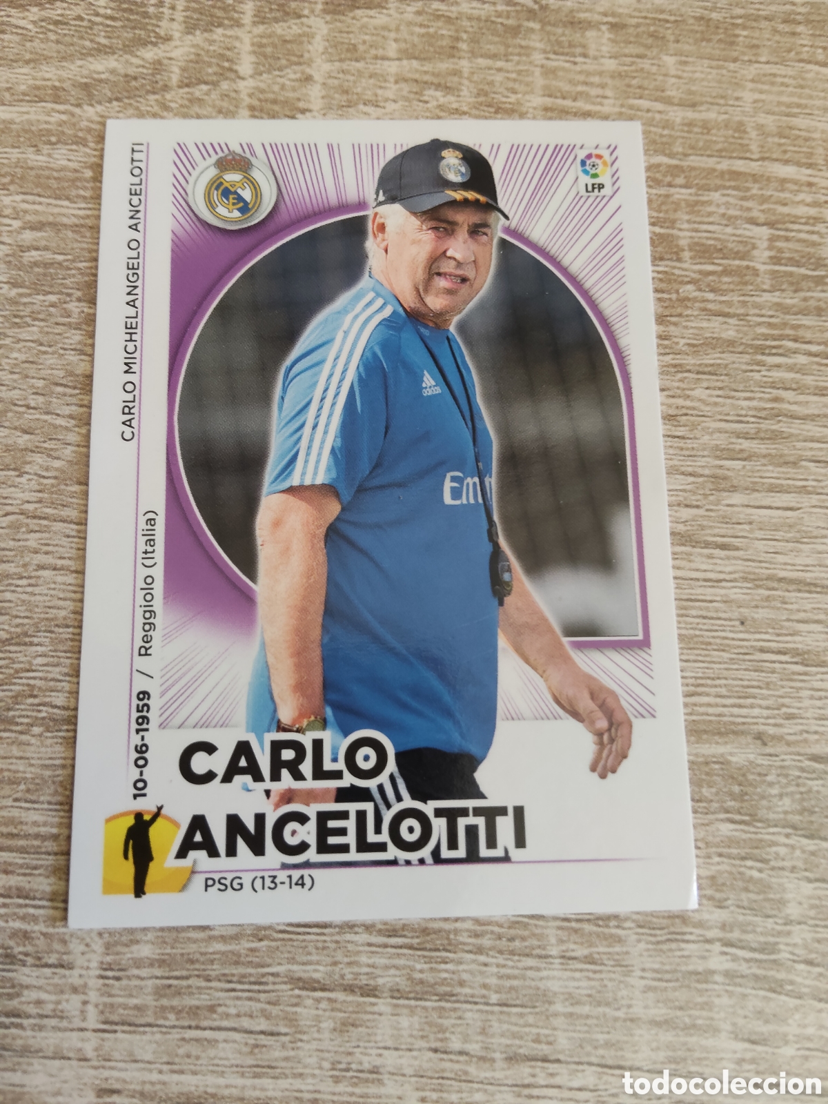 Cromos de f&uacute;tbol: Carlo Ancelotti Real Madrid liga 2014 2015 14 15 ediciones este