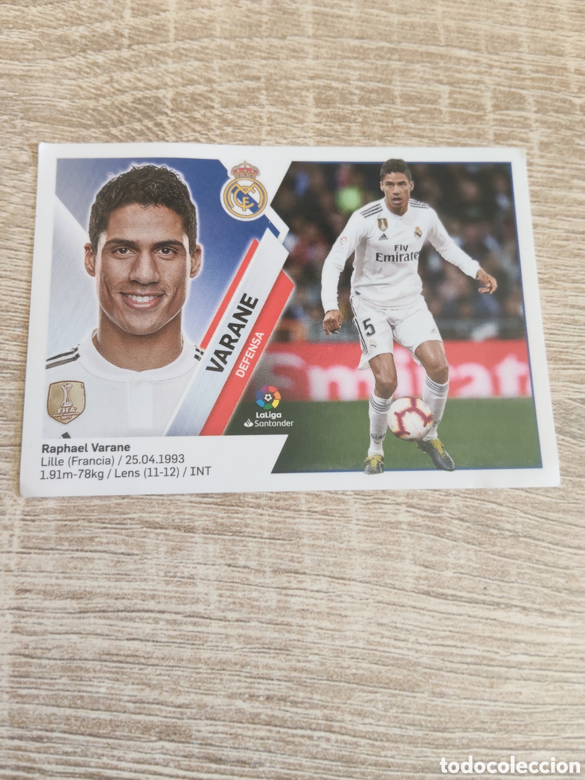 Cromos de Futebol: Varane Real Madrid liga 2019 2020 19 20 ediciones este