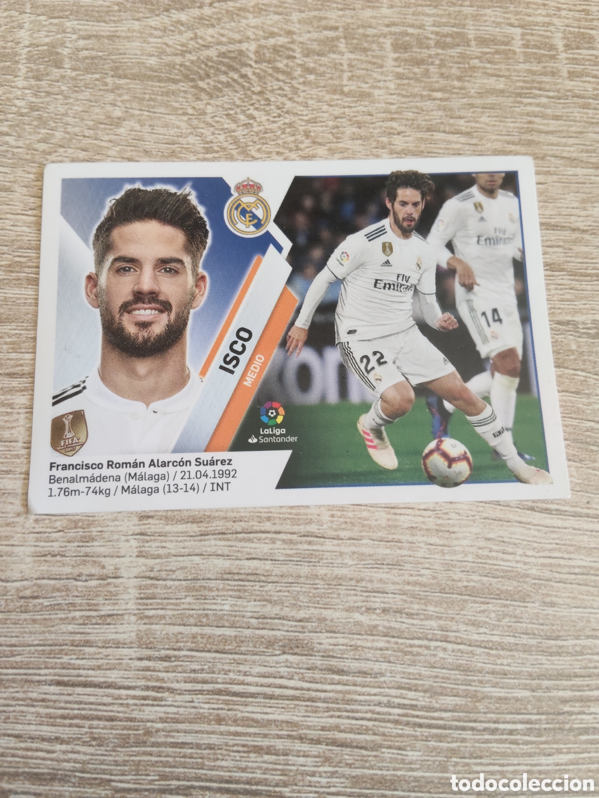 Cromos de f&uacute;tbol: Isco Real Madrid liga 2019 2020 19 20 ediciones este