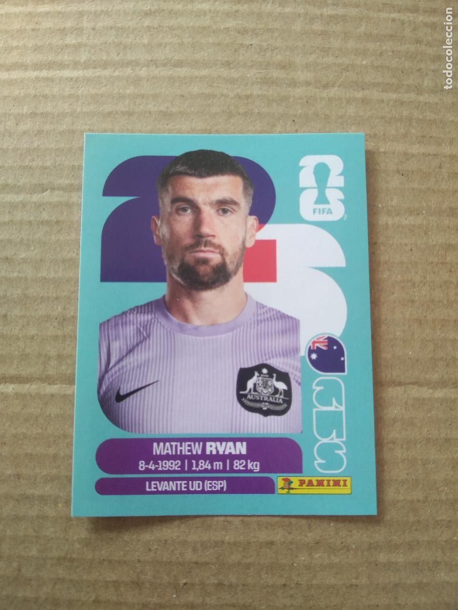 Cromos de f&uacute;tbol: AUS 2 MATHEW RYAN AUSTRALIA CROMO FUTBOL PANINI MUNDIAL 2026 WORLD CUP COPA DEL MUNDO