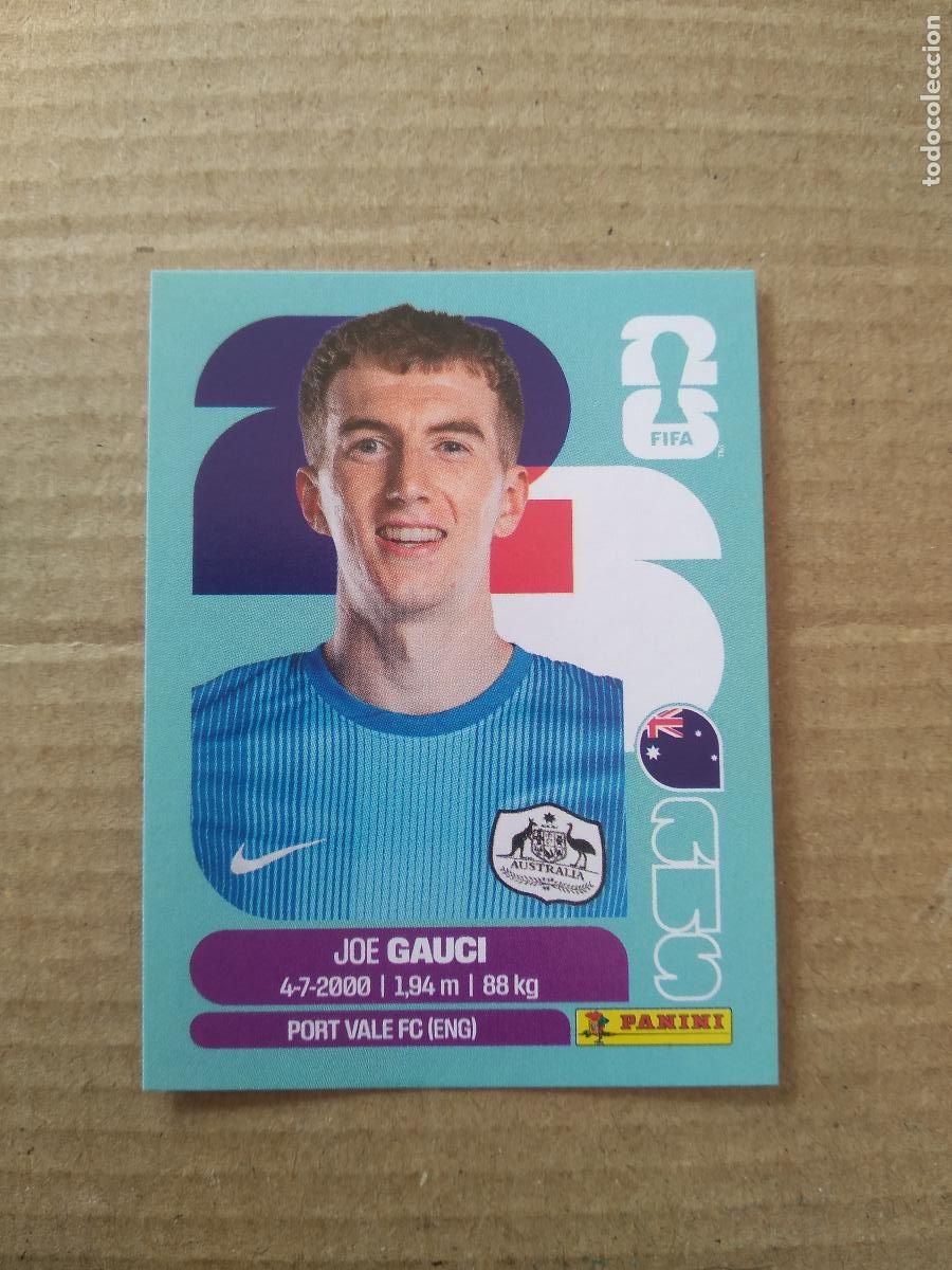 Fu&szlig;ball-Sticker: AUS 3 JOE GAUCI AUSTRALIA CROMO FUTBOL PANINI MUNDIAL 2026 WORLD CUP COPA DEL MUNDO