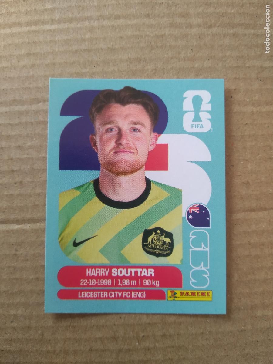 Fu&szlig;ball-Sticker: AUS 4 HARRY SOUTTAR AUSTRALIA CROMO FUTBOL PANINI MUNDIAL 2026 WORLD CUP COPA DEL MUNDO