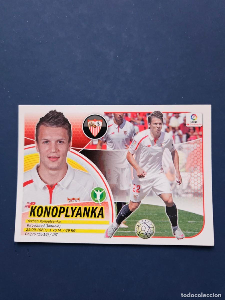 Cromos de f&uacute;tbol: N&ordm; 14A KONOPLYANKA SEVILLA LOGO NUEVO LIGA ESTE 16 17 2016 2017 SIN PEGAR NUNCA PEGADO