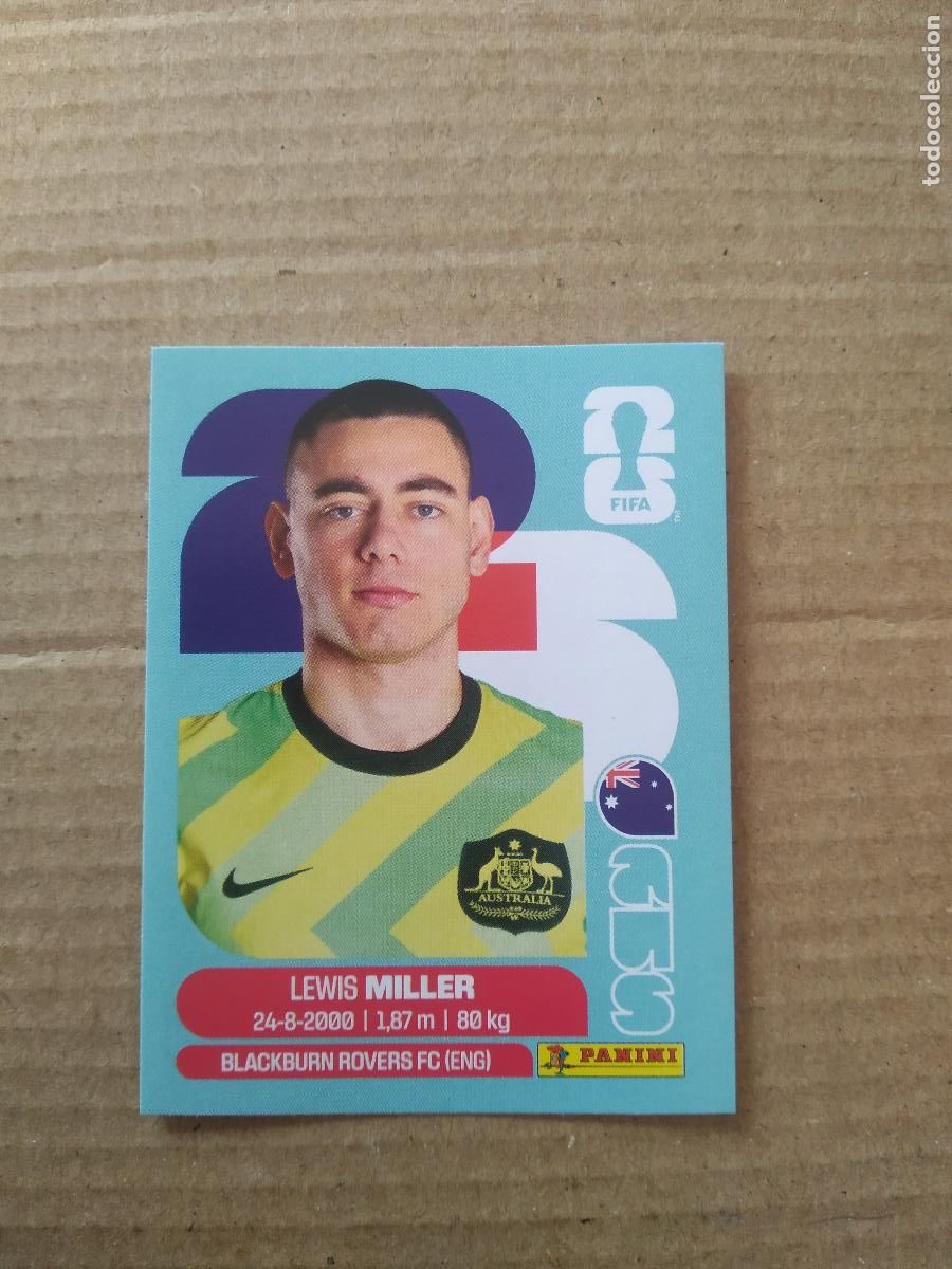 Cromos de f&uacute;tbol: AUS 9 LEWIS MILLER AUSTRALIA CROMO FUTBOL PANINI MUNDIAL 2026 WORLD CUP COPA DEL MUNDO