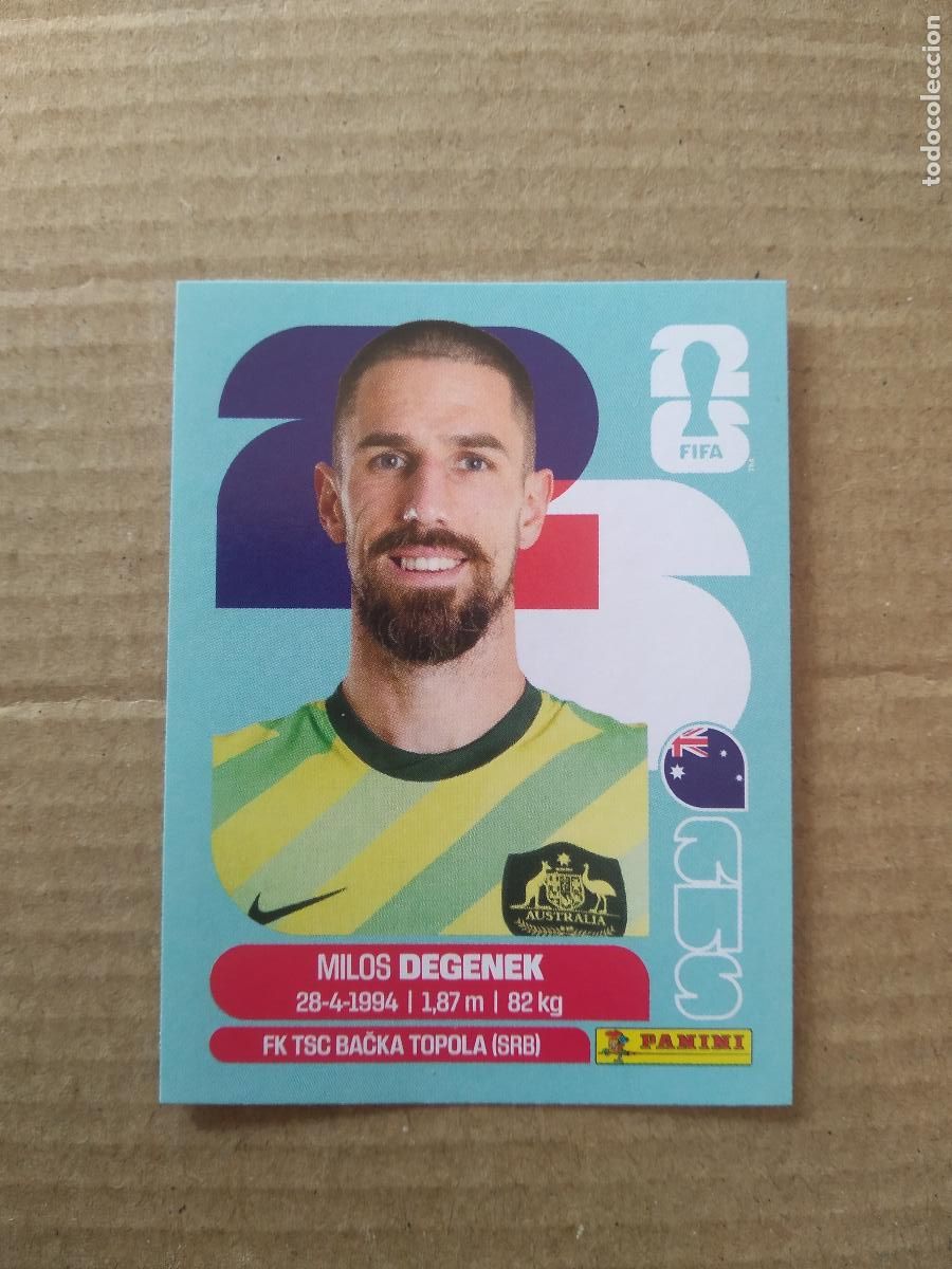 Figurine di Calcio: AUS 10 MILOS DEGENEK AUSTRALIA CROMO FUTBOL PANINI MUNDIAL 2026 WORLD CUP COPA DEL MUNDO