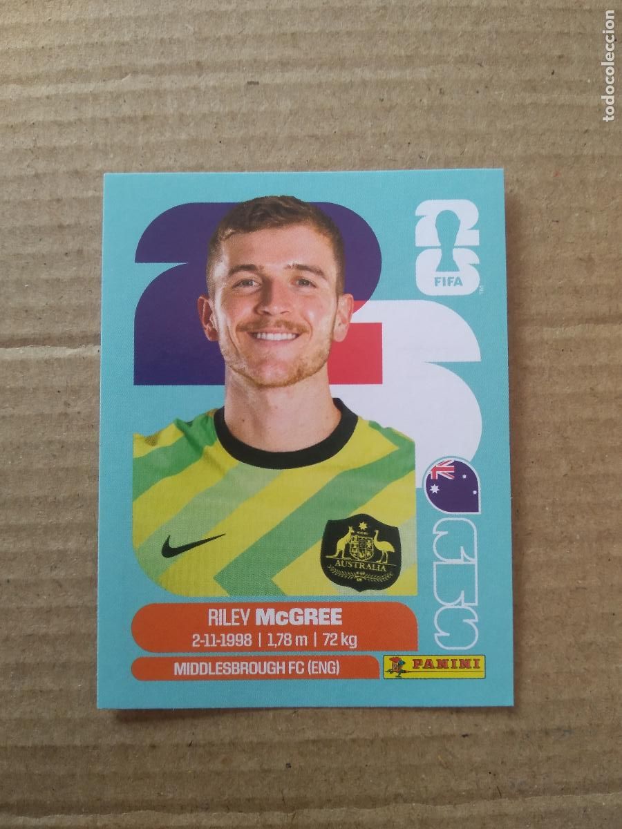 Figurine di Calcio: AUS 12 RILEY MCGREE AUSTRALIA CROMO FUTBOL PANINI MUNDIAL 2026 WORLD CUP COPA DEL MUNDO