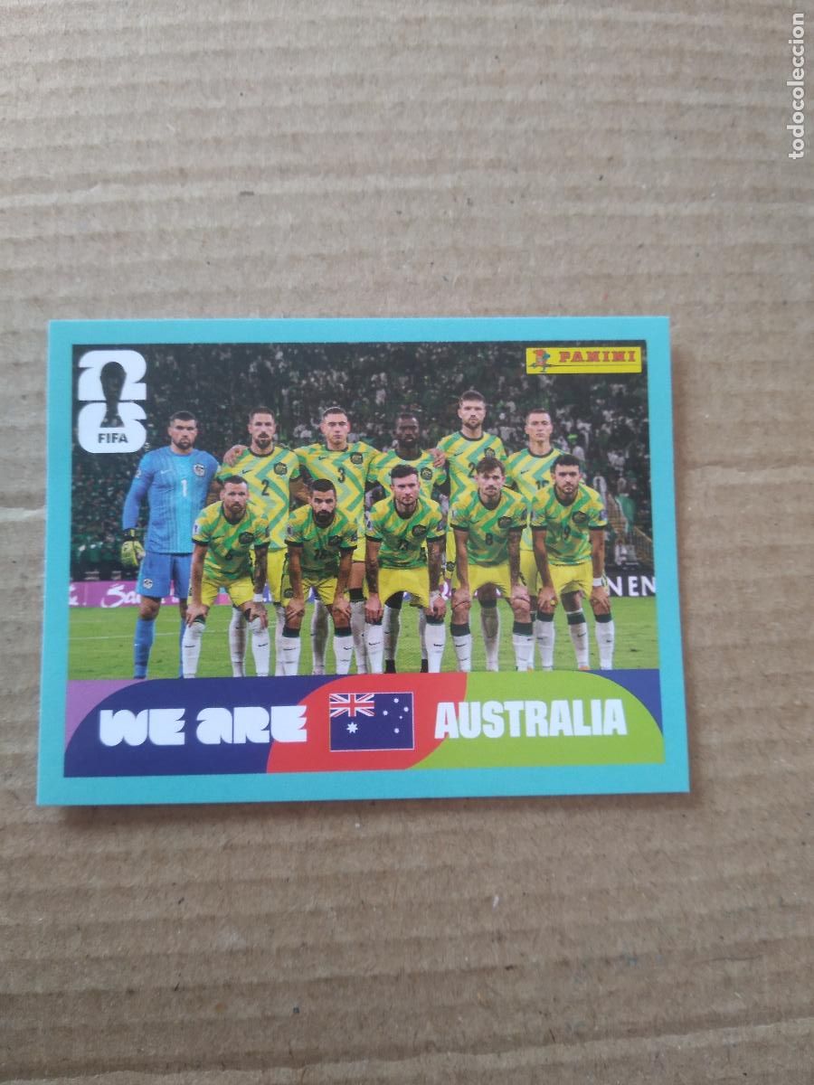 Figurine di Calcio: AUS 13 EQUIPO PLANTILLA AUSTRALIA CROMO FUTBOL PANINI MUNDIAL 2026 WORLD CUP COPA DEL MUNDO