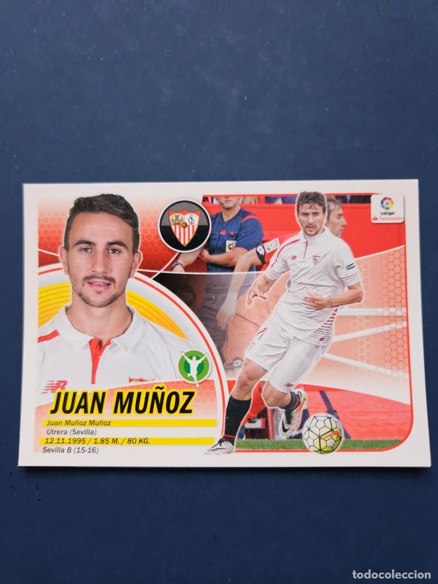 Figurine di Calcio: N&ordm; 14B JUAN MU&Ntilde;OZ SEVILLA LOGO NUEVO LIGA ESTE 16 17 2016 2017 SIN PEGAR NUNCA PEGADO