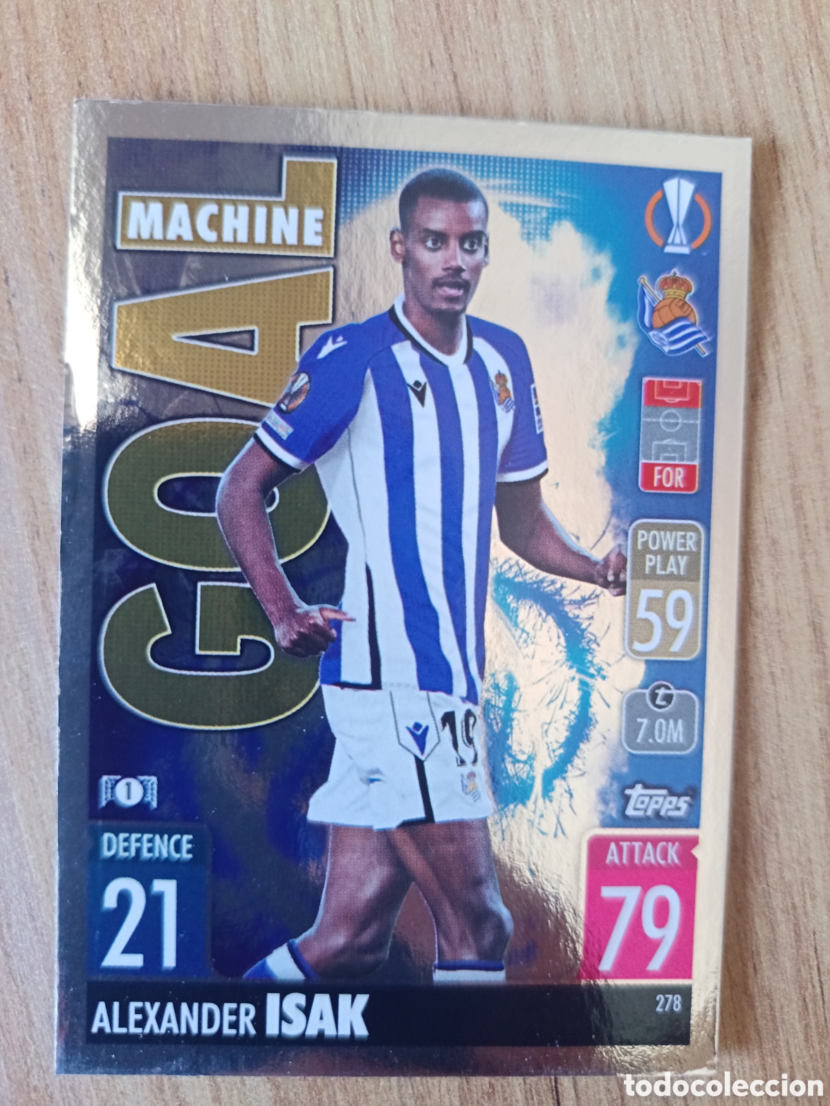Figurine di Calcio: 278 Isak CHAMPIONS LEAGUE MATCH ATTAX TOPPS 2021-2022 21-22