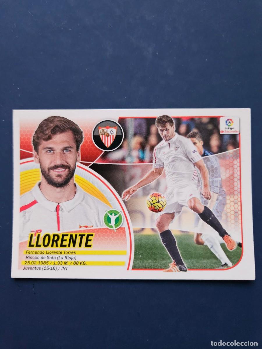 Figurine di Calcio: N&ordm; 15 LLORENTE SEVILLA LOGO NUEVO LIGA ESTE 16 17 2016 2017 SIN PEGAR NUNCA PEGADO