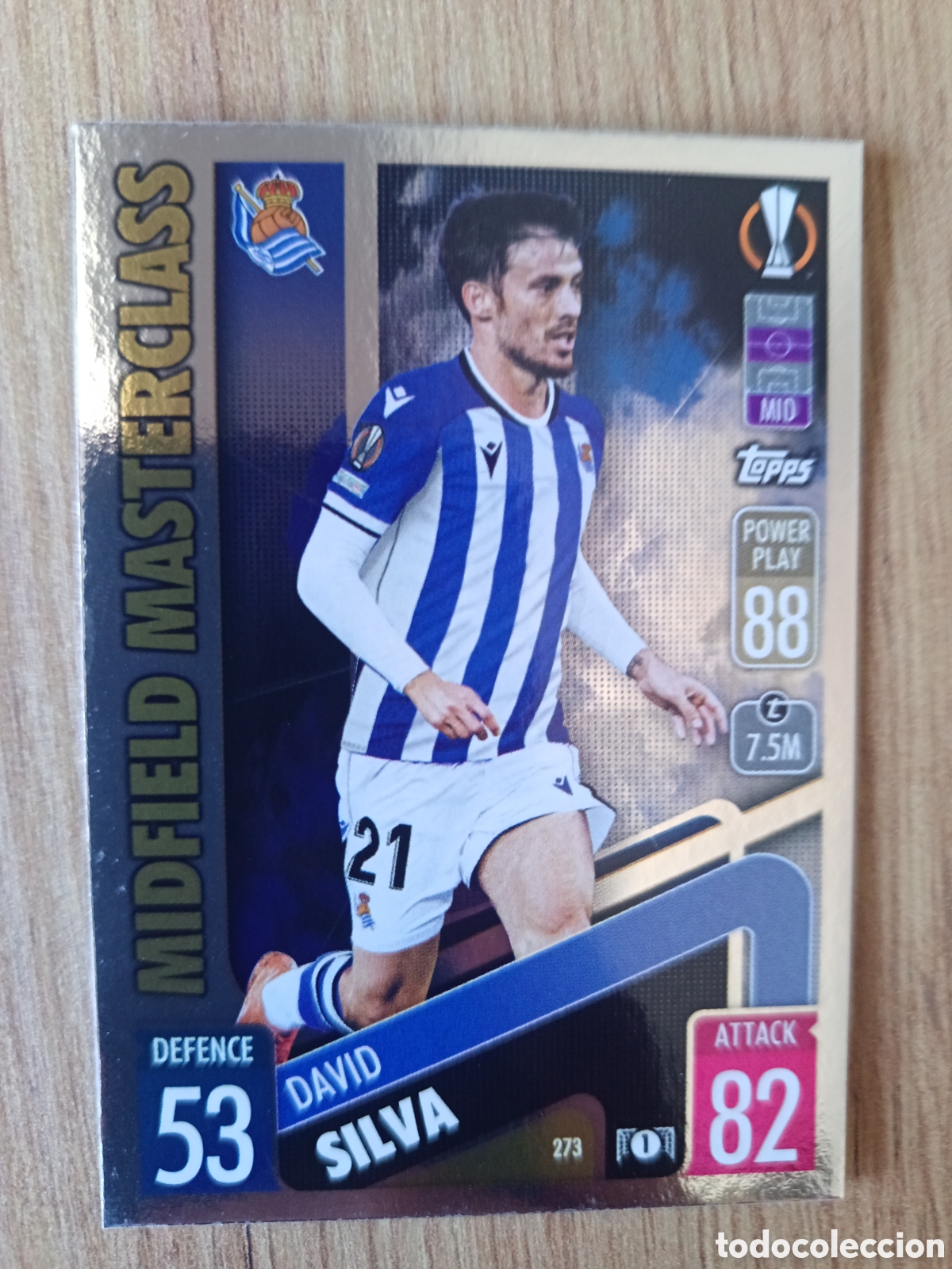 Figurine di Calcio: 273 David Silva CHAMPIONS LEAGUE MATCH ATTAX TOPPS 2021-2022 21-22