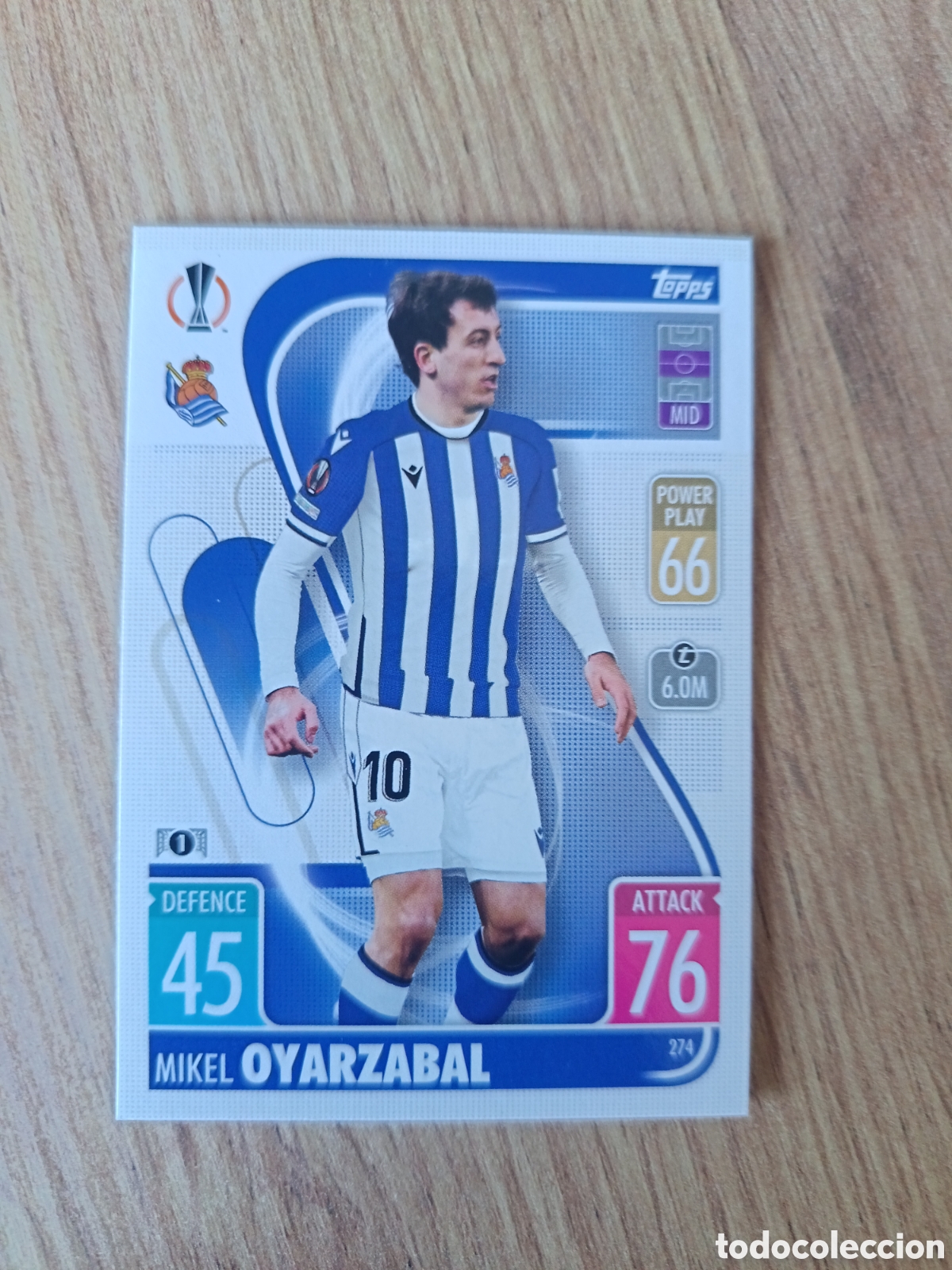 Cromos de f&uacute;tbol: 274 Oyarzabal CHAMPIONS LEAGUE MATCH ATTAX TOPPS 2021-2022 21-22
