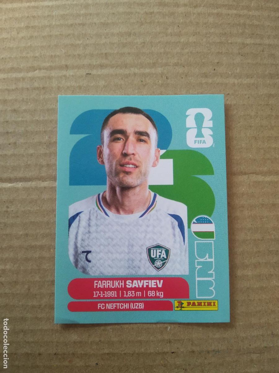 Cromos de f&uacute;tbol: UZB 3 FARRUKH SAYFIEV UZBEKISTAN CROMO FUTBOL PANINI MUNDIAL 2026 WORLD CUP COPA DEL MUNDO