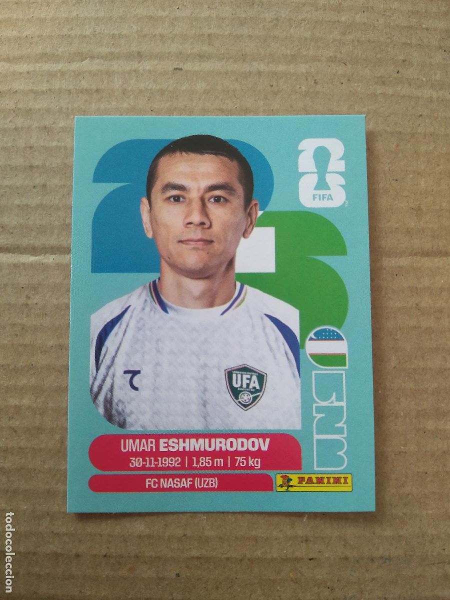 Cromos de f&uacute;tbol: UZB 5 UMAR ESHMURODOV UZBEKISTAN CROMO FUTBOL PANINI MUNDIAL 2026 WORLD CUP COPA DEL MUNDO