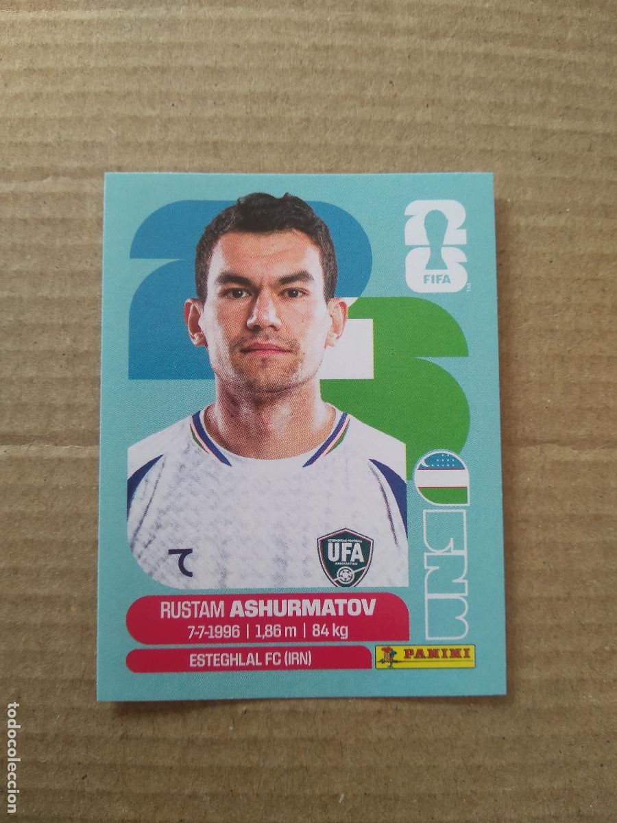 Cromos de f&uacute;tbol: UZB 7 RUSTAM ASHURMATOV UZBEKISTAN CROMO FUTBOL PANINI MUNDIAL 2026 WORLD CUP COPA DEL MUNDO