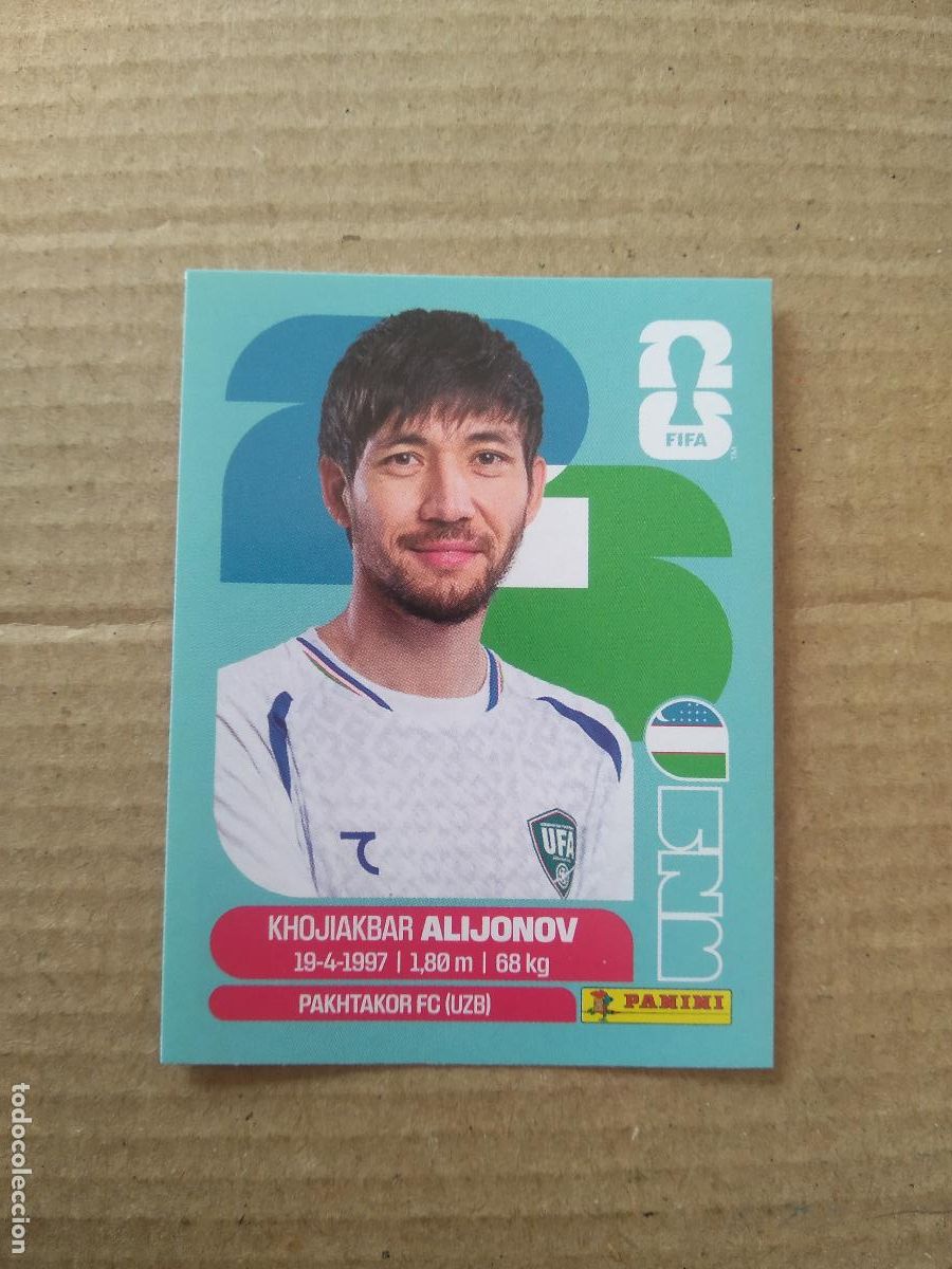 Cromos de f&uacute;tbol: UZB 8 KHOJIAKBAR ALIJONOV UZBEKISTAN CROMO FUTBOL PANINI MUNDIAL 2026 WORLD CUP COPA DEL MUNDO
