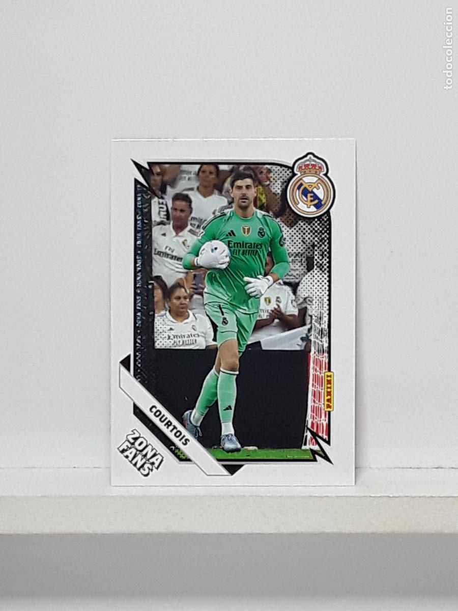 Cromos de f&uacute;tbol: CLUB REAL MADRID OFICIAL 2025 2026 25 26 ALBUM PANINI LIGA N 30 ZONA FANS COURTOIS