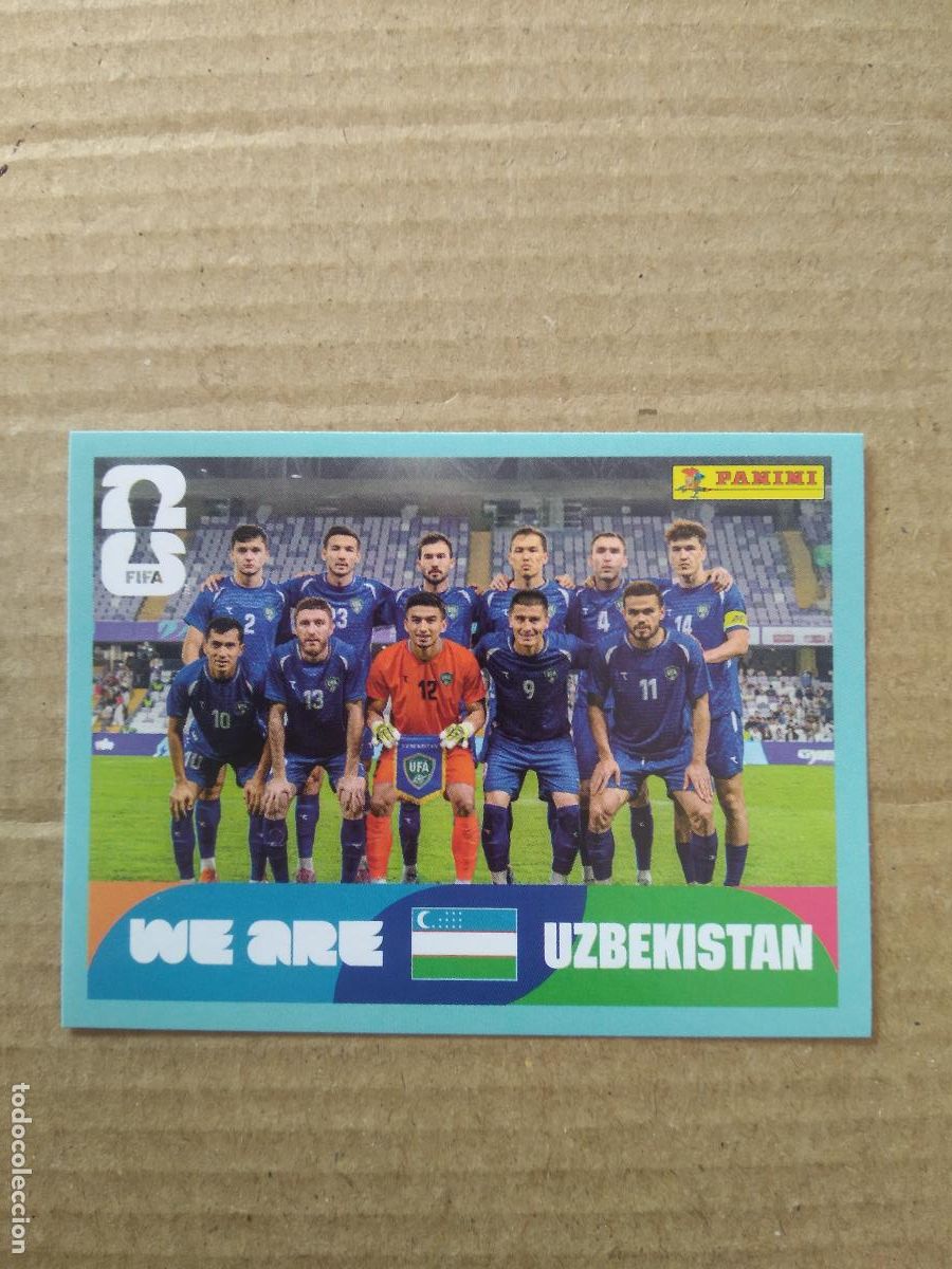 Cromos de f&uacute;tbol: UZB 13 EQUIPO PLANTILLA UZBEKISTAN CROMO FUTBOL PANINI MUNDIAL 2026 WORLD CUP COPA DEL MUNDO