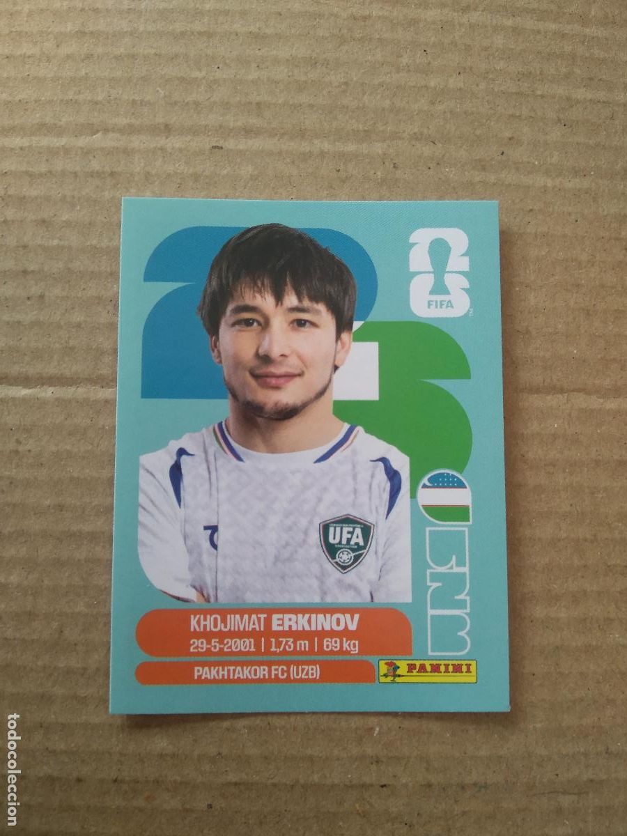 Cromos de f&uacute;tbol: UZB 15 KHOJIMAT ERKINOV UZBEKISTAN CROMO FUTBOL PANINI MUNDIAL 2026 WORLD CUP COPA DEL MUNDO