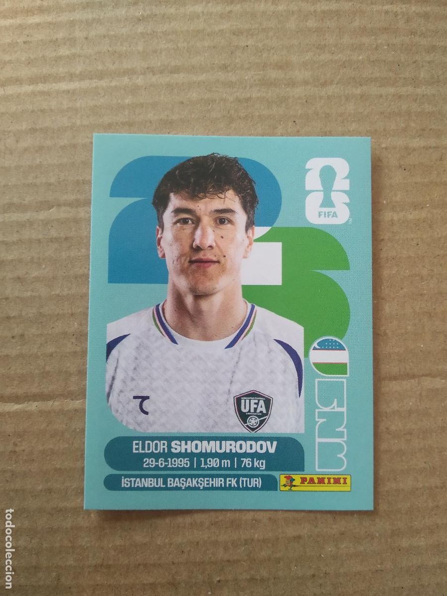 Cromos de f&uacute;tbol: UZB 16 ELDOR SHOMURODOV UZBEKISTAN CROMO FUTBOL PANINI MUNDIAL 2026 WORLD CUP COPA DEL MUNDO