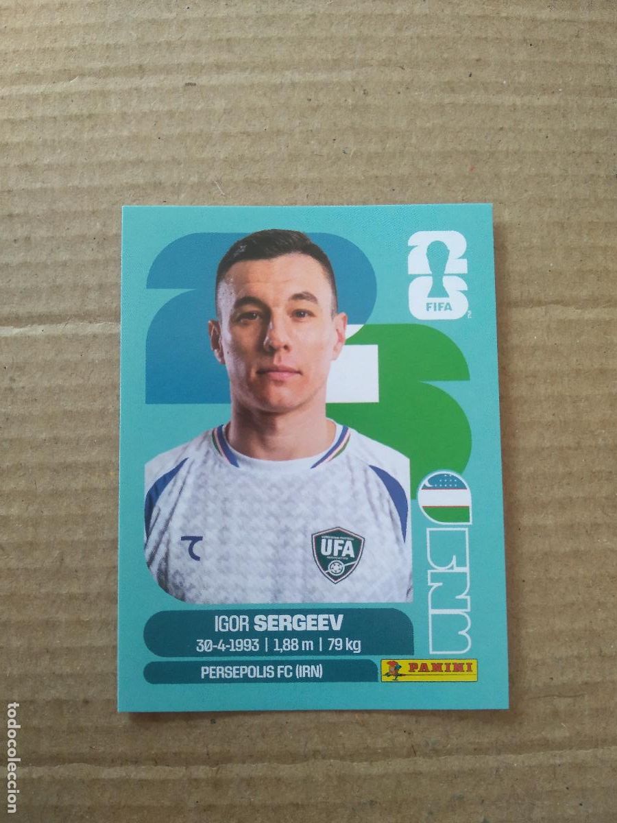 Cromos de f&uacute;tbol: UZB 19 IGOR SERGEEV UZBEKISTAN CROMO FUTBOL PANINI MUNDIAL 2026 WORLD CUP COPA DEL MUNDO