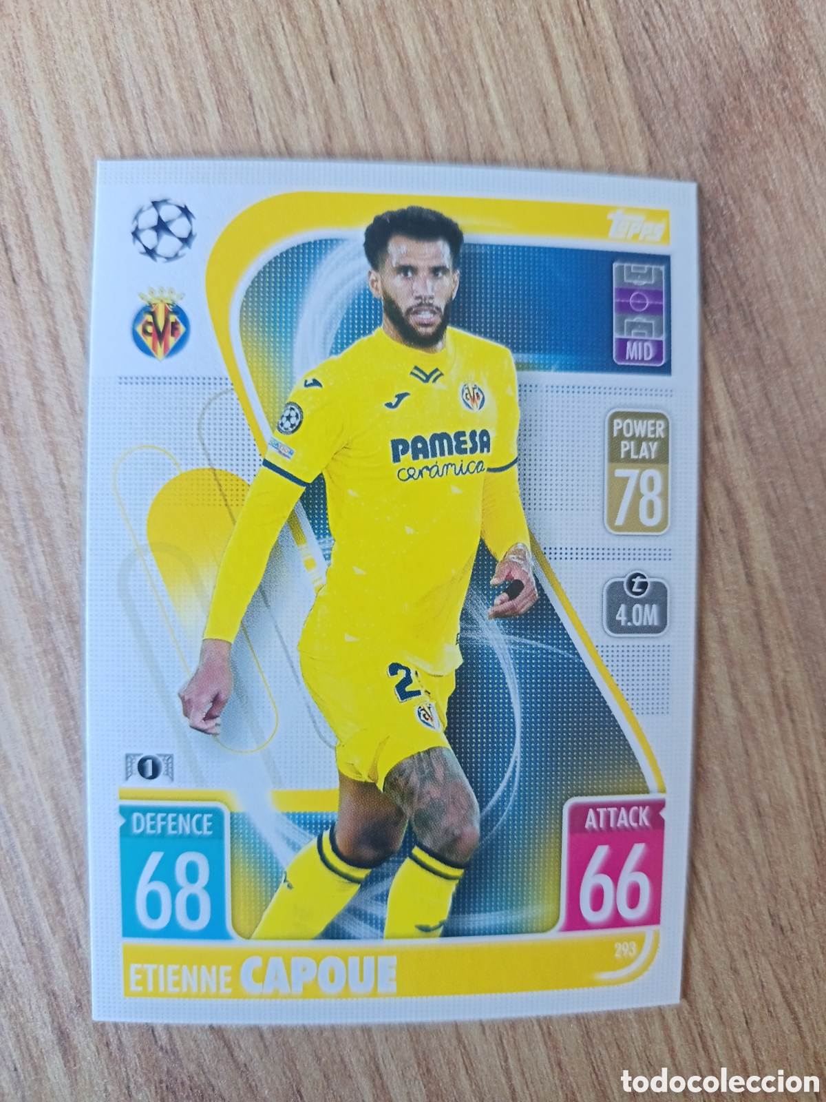 Cromos de f&uacute;tbol: 293 Capoue CHAMPIONS LEAGUE MATCH ATTAX TOPPS 2021-2022 21-22