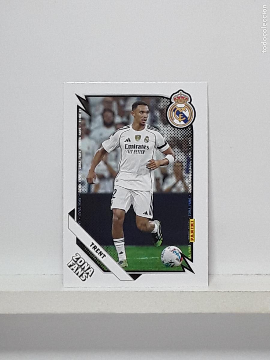 Cromos de f&uacute;tbol: CLUB REAL MADRID OFICIAL 2025 2026 25 26 ALBUM PANINI LIGA N 32 ZONA FANS TRENT ALEXANDER ARNOLD