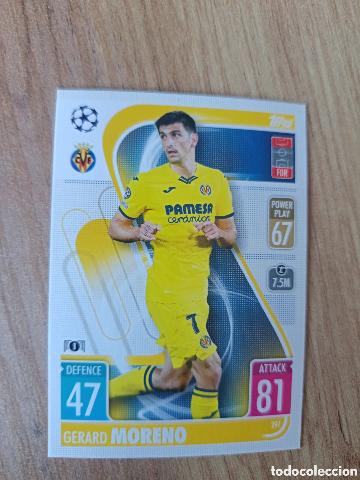 Cromos de f&uacute;tbol: 297 Moreno CHAMPIONS LEAGUE MATCH ATTAX TOPPS 2021-2022 21-22