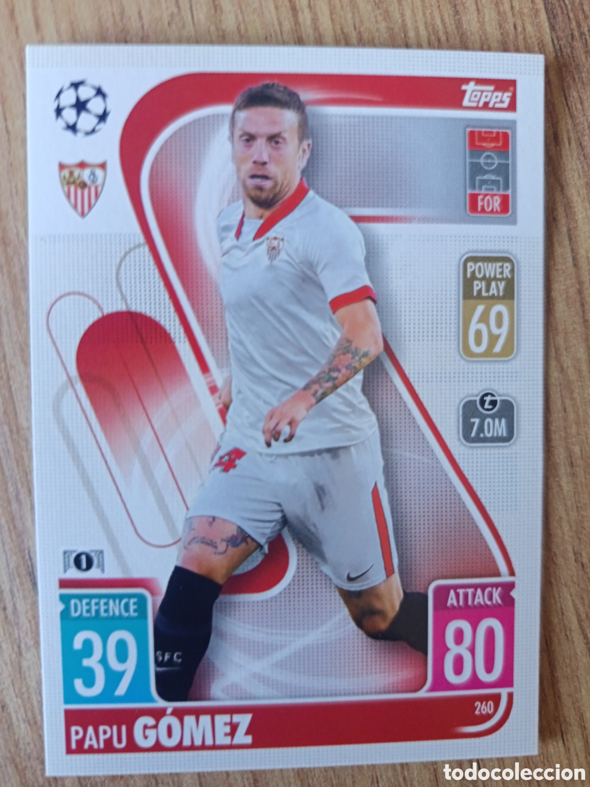Cromos de f&uacute;tbol: 260 G&oacute;mez CHAMPIONS LEAGUE MATCH ATTAX TOPPS 2021-2022 21-22