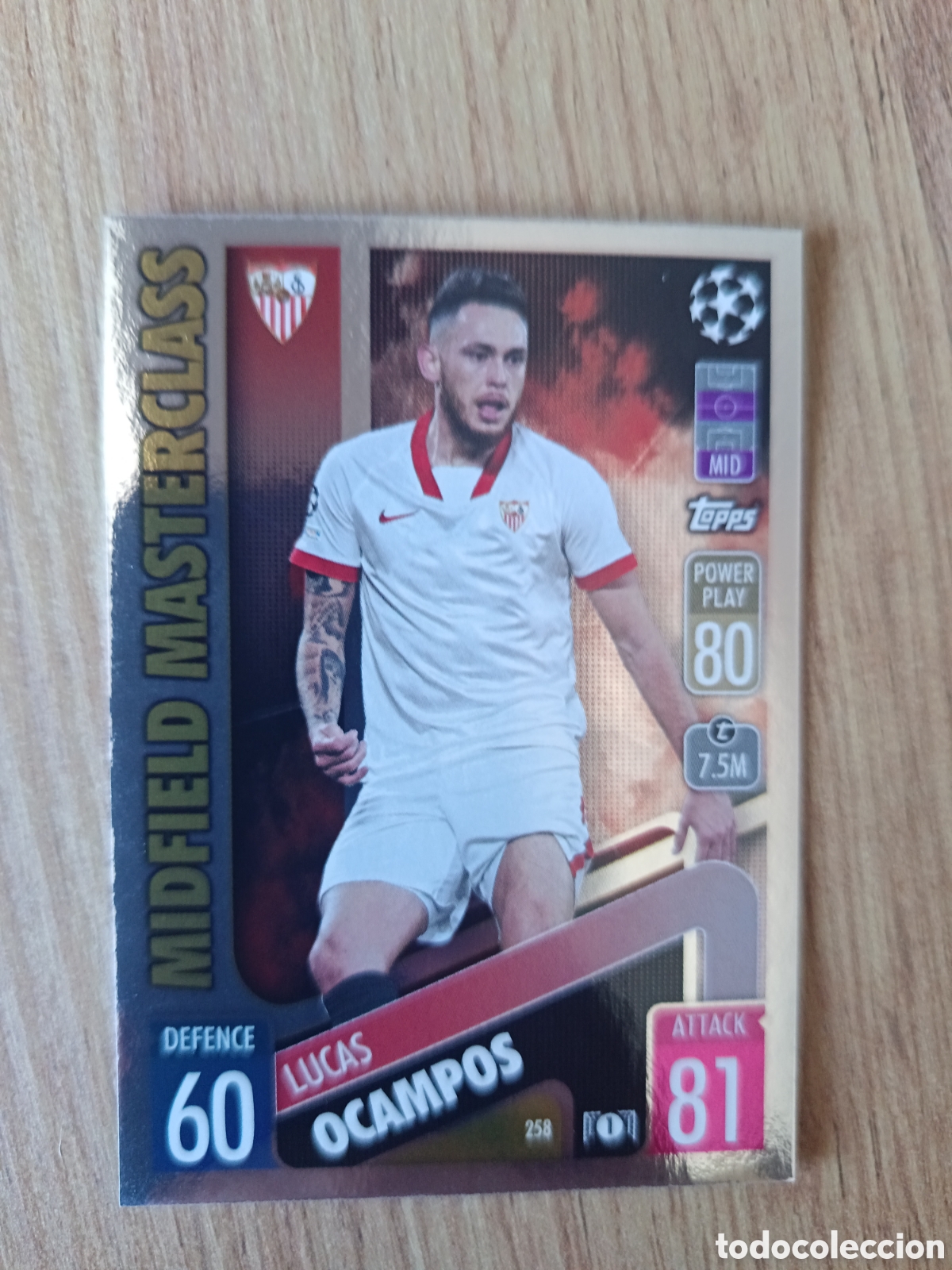 Cromos de f&uacute;tbol: 258 Ocampo CHAMPIONS LEAGUE MATCH ATTAX TOPPS 2021-2022 21-22